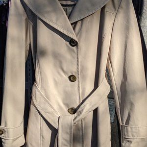 Ellen Tracy Trench Coat with Hood